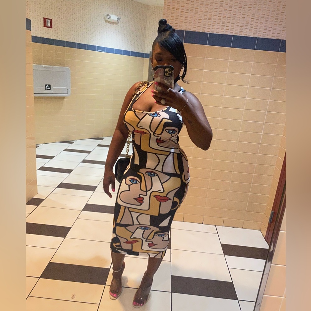 Graphic Design BodyCon Dress